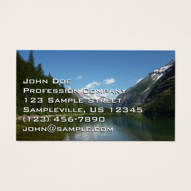 Avalanche Lake I no Parque Nacional Glacier (Frente)
