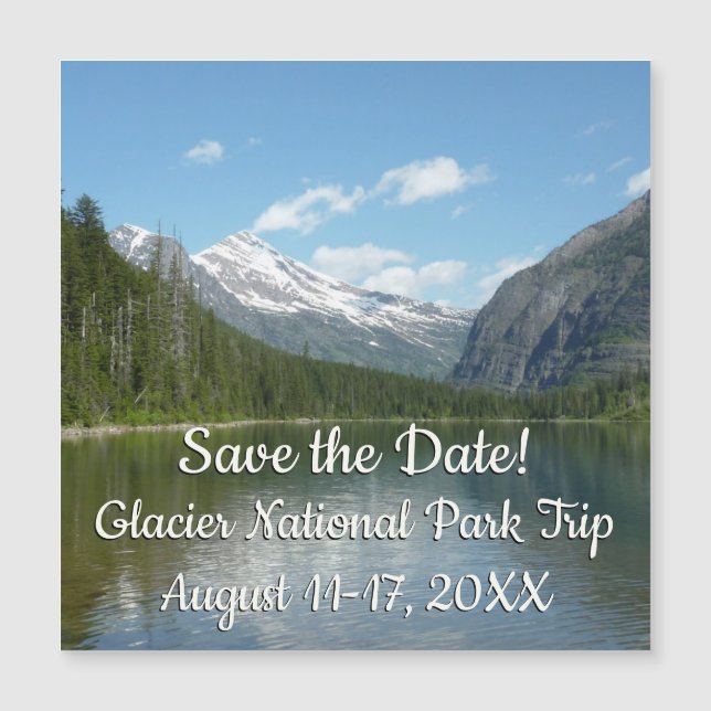 Avalanche Lake I no Parque Nacional Glacier (Frente)