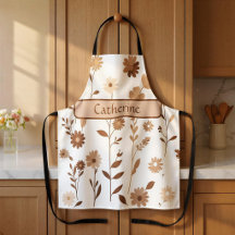 Avanal Boho Terroso Floral Nome Personalizado Aven