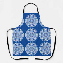 Avanal de Estampa Total com Padrão Blue Lacy