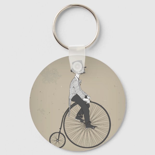 Avançar com o Chaveiro de Bicicleta de Confiança (Frente)