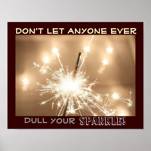 Avançar e Poster do Sparkle com uma mensagem (Frente)