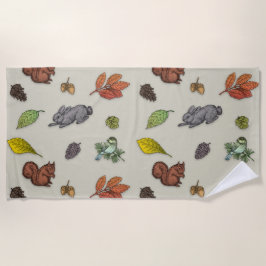 Ave-de-aranha-vermelha-moderna | Toalha de praia