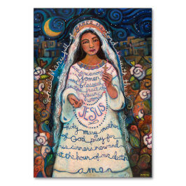 Ave Maria, Ave Maria, cartão de oração