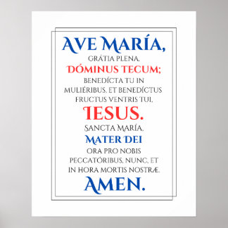 Ave Maria Impressão