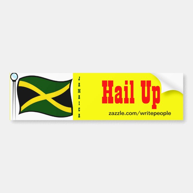 Ave-se com adesivos jamaicanos para-choques (Frente)
