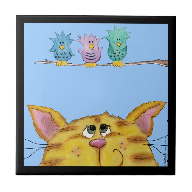 Ave Watcher-Cat Vigia Aves Acima (Frente)