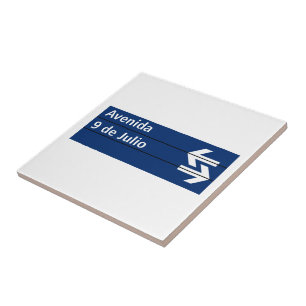 Avenida 9 de Julio, sinal de rua de Buenos Aires