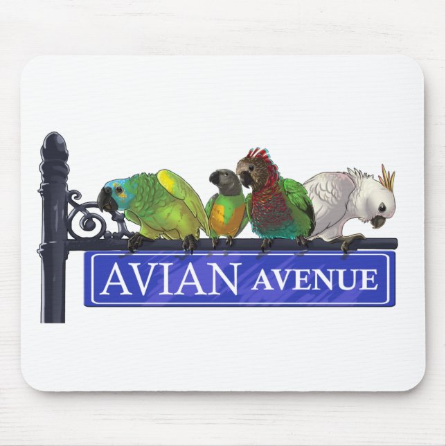 Avenida aviária Mousepad (escolha toda a cor) (Frente)