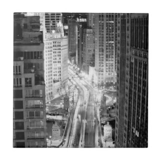 Avenida norte de Michigan em Chicago após o