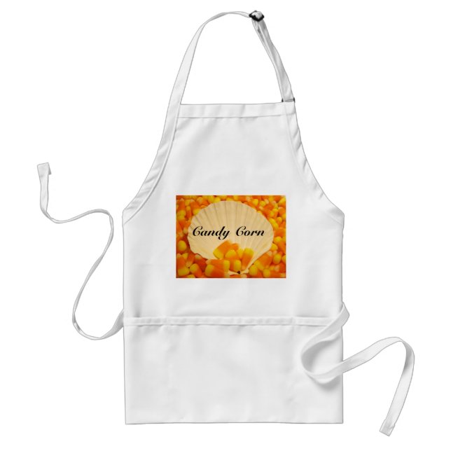 Aventais de Candy Corn personalizados Feriados (Frente)