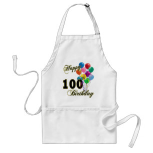 Avental 100th presentes de aniversário e roupa felizes do