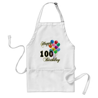 Avental 100th presentes de aniversário e roupa felizes do