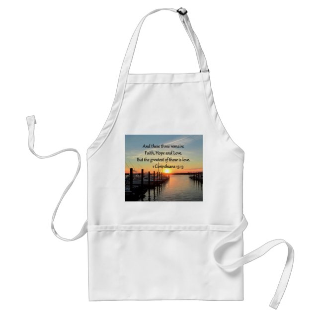 AVENTAL 1 CORINTHIANS 13 SUNSET DESIGN (Frente)