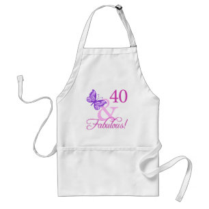 Avental 40 E Presentes Fabulosos De Aniversário (Ameixa)