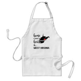 Avental A casa da Virgínia Ocidental é onde está o coração