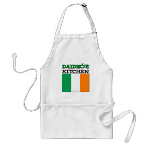 Avental A cozinha de Daideo com a bandeira de Ireland