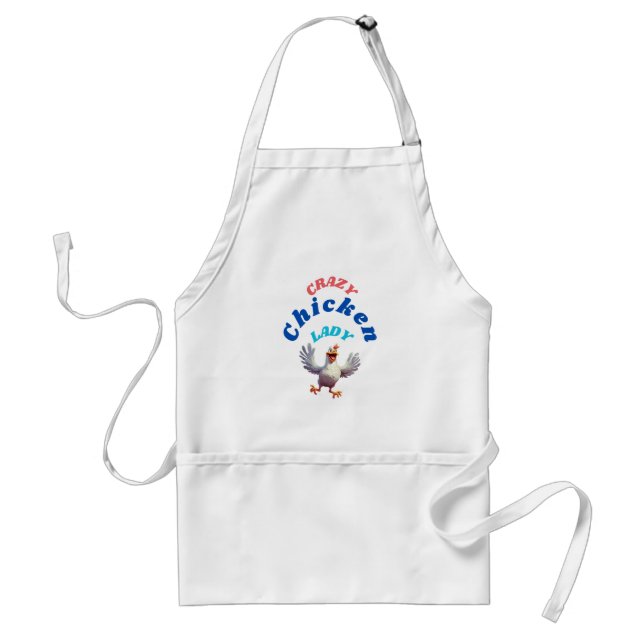 Avental A Louca Galinha Lady Apron (Frente)