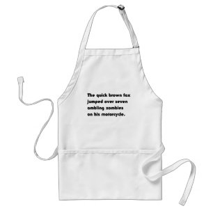 Avental A Raposa Marrom Rápida Pulou Sobre... Camiseta Pan
