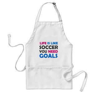 Avental A vida é como futebol você precisa de gols