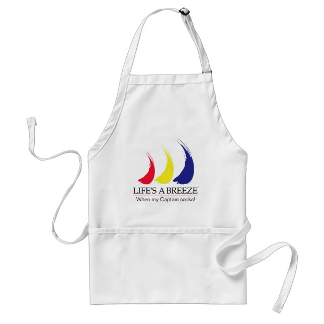 Avental A vida é um Breeze®_When meus cozinheiros do (Frente)