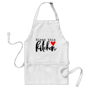 Avental Abençoar Esta Cozinha Amor Coração Presente do Che