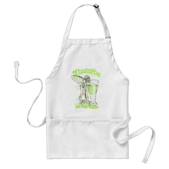 Avental Absinthe La Fee Verte Fairy Com Vidro (Frente)