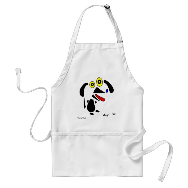 Avental Abstrato Dog Apron (Frente)