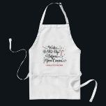 Avental Acordar-Me Antes Do Seu Nome Personalizado Cute De<br><div class="desc">Tome uma xícara quente de seu chocolate quente favorito e aproveite este design de avental festivo e personalizado. Ela inclui a frase engraçada "Acordar-me antes do cacau" e espaço para seu nome personalizado ou outro texto. A design inclui ainda uma cana-doce, um pequeno marshmallow, flocos de neve, estrelas e árvores...</div>