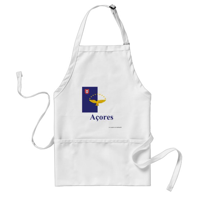 Avental Açores embandeiram com nome no português (Frente)