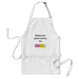 Avental Acron de mesa periódica coralino