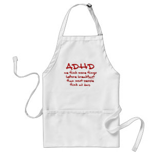 Avental ADHD pensam mais
