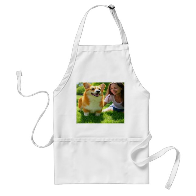 Avental Adicionar Personalização de Foto Pet Personalizar (Frente)