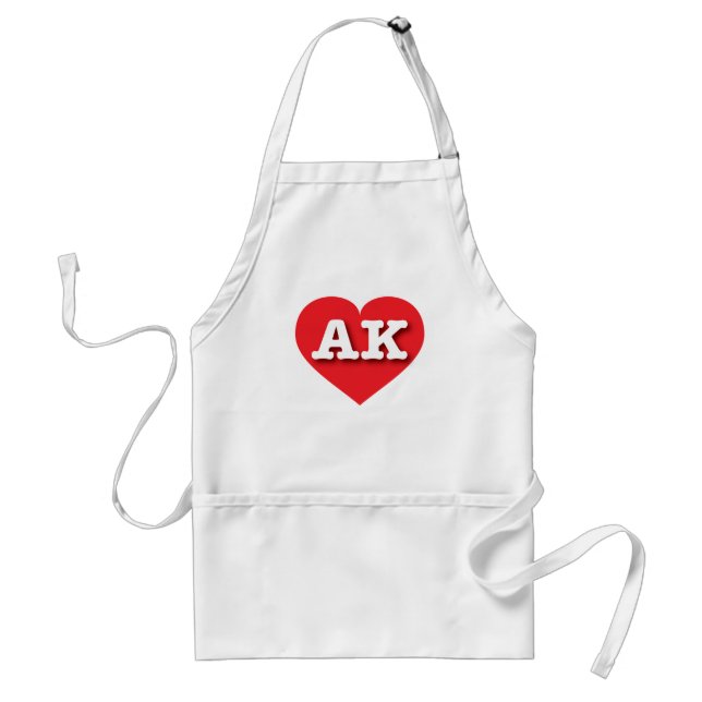 Avental Alaska Red Heart - Eu amo AK (Frente)