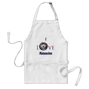 Avental Alaskan Malamute I Love