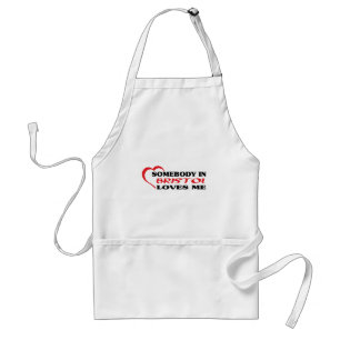 Avental Alguém em Bristol me ama de camisa