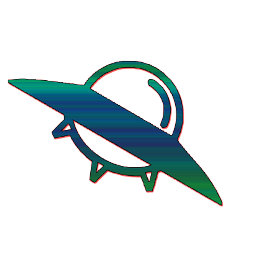 Avental Alien UFO Ship Minimalist Apron | Sci-Fi Art