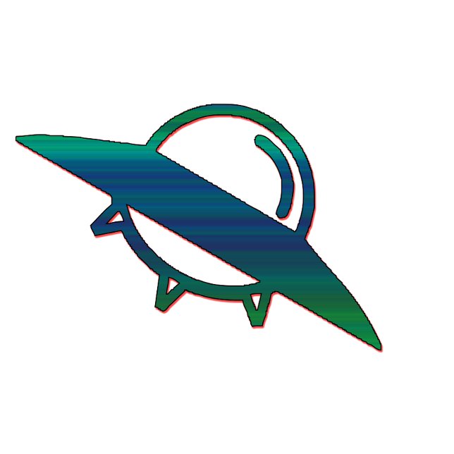 Avental Alien UFO Ship Minimalist Apron | Sci-Fi Art (Criador carregado)