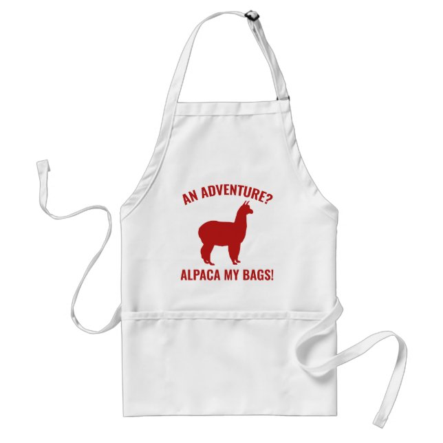 Avental Alpaca My Bolsas (Frente)