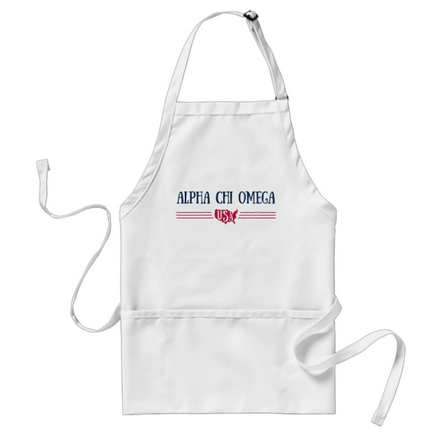 Avental Alpha Chi Omega - EUA (Frente)