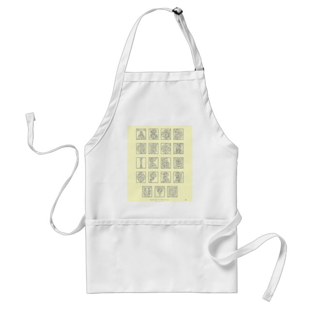 Avental Alphabet Apron (Frente)