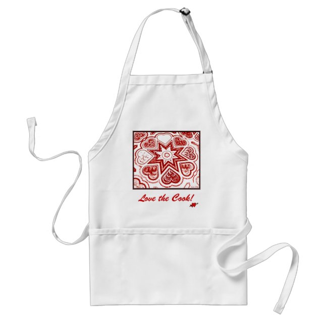 Avental "Ame o cozinheiro!" Apron (Frente)