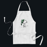 Avental Amendoins | Boné de Neve Verde Snoopy<br><div class="desc">Veja este design de amendoins divertido com Snoopy.</div>