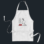 Avental Amendoins | Snoopy Ho Ho Comida Dish<br><div class="desc">Snoopy é um belo beagle da banda desenhada de amendoins de Charles Schulz. Durante o Natal,  ele costuma vestir-se como Papai Noel,  trazendo alegria e riso a todos.</div>