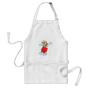 Avental Amendoins Snoopy, o Ace Voador no Natal