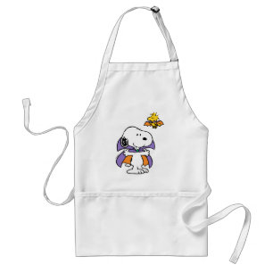 Avental Amendoins Snoopy Woodstock Vampiro Halloween