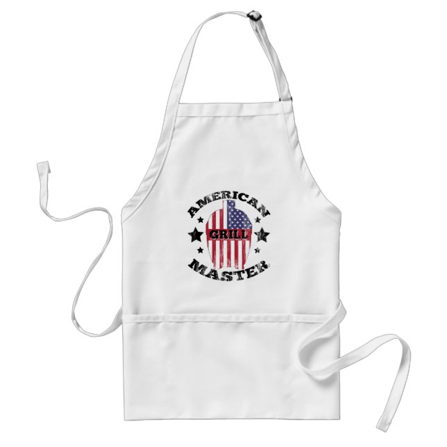 AVENTAL AMERICAN GRILL MASTER - KAMADO EUA FLAG (Frente)