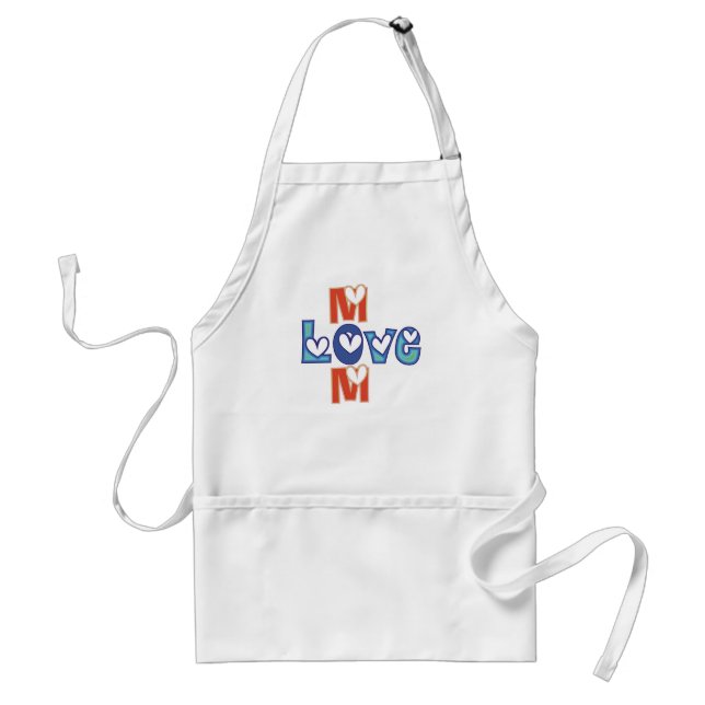 Avental Amo-Te Mãe Aprons (Frente)