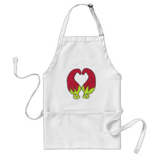 Avental Amor da pimenta de pimentão