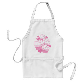 Avental amor do cupcake